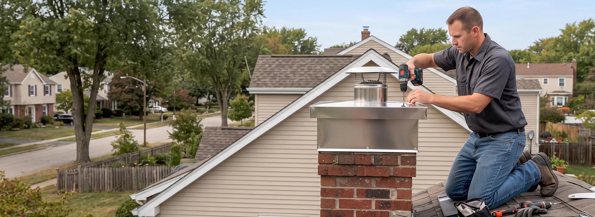 Chimney Chase Cover Installation Middletown, NJ