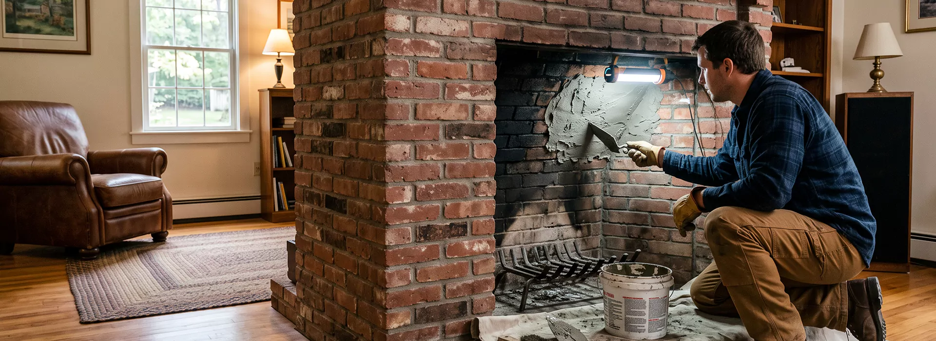 Fireplace Smoke Chamber Repair in Middletown