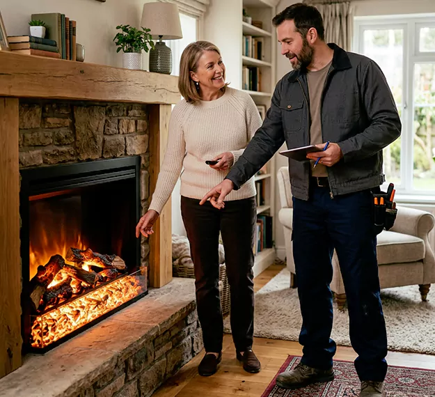 Why Middletown Homeowners Choose Our Electric Fireplace Embers Team?