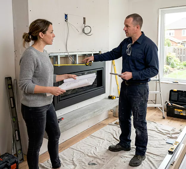 Why Middletown Homeowners Choose Our Floating Fireplace Installation Team?