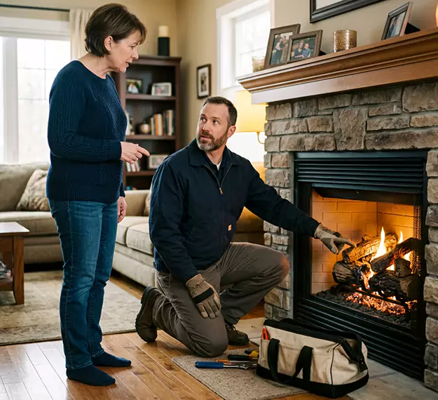 Why Middletown Homeowners Choose Our Gas Fireplace Logs Team?