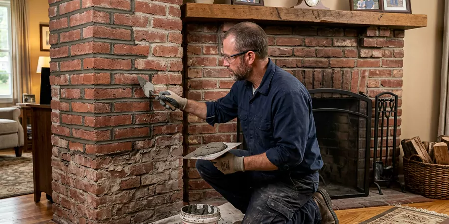 Repointing Brick Fireplace Middletown