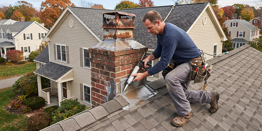 Chimney Chase Flashing Repair Middletown