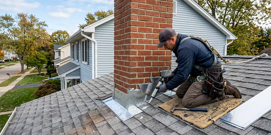 Roof and Chimney Flashing Leak Repair Middletown