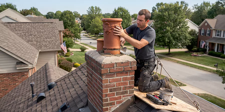 Decorative and Custom Chimney Pot Installation Middletown