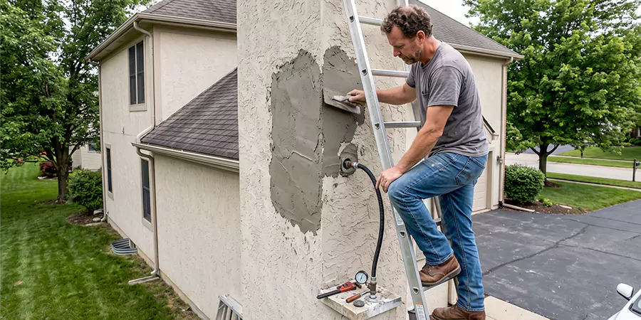 Gas and Stucco Chimney Repair Middletown
