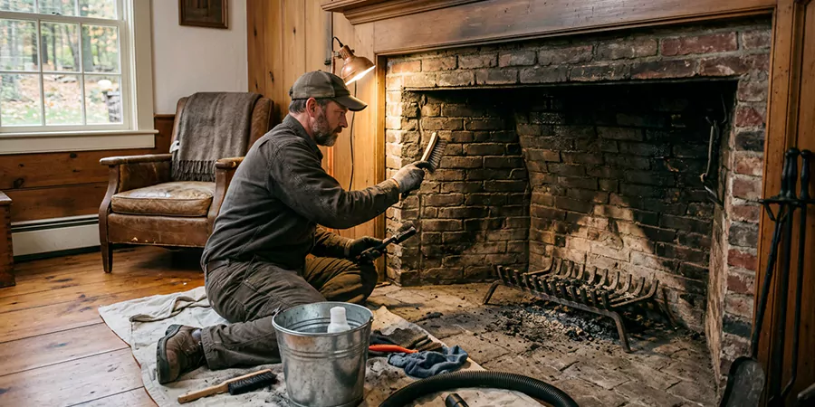 Inglenook and Coal Burning Fireplace Restoration Middletown